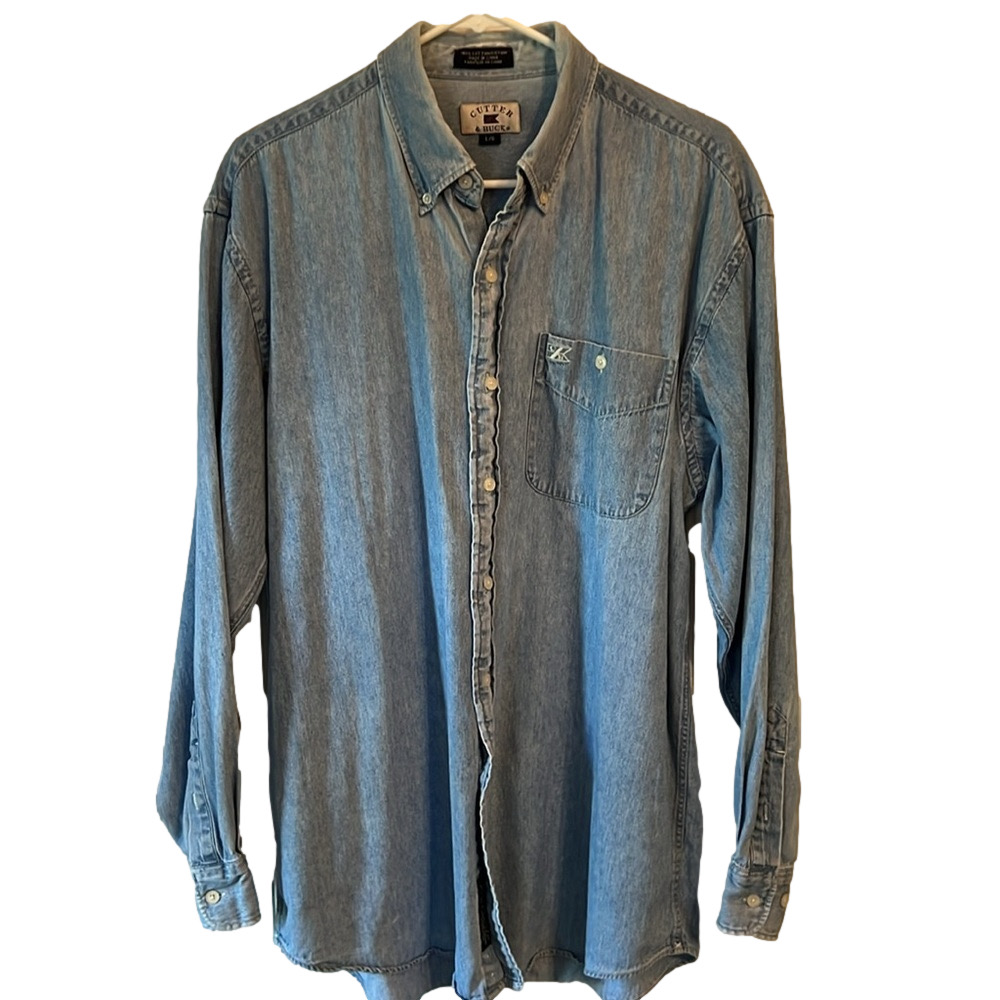 Men's Blue Denim Shirt